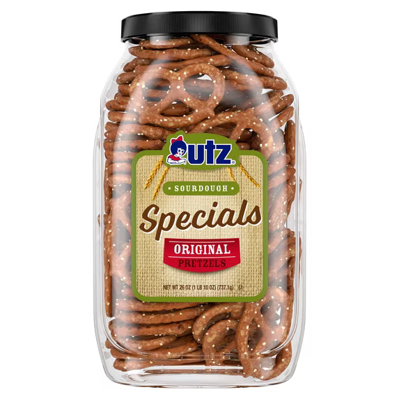(pack of 3)Utz, Specials Pretzels, 26 oz Barrel