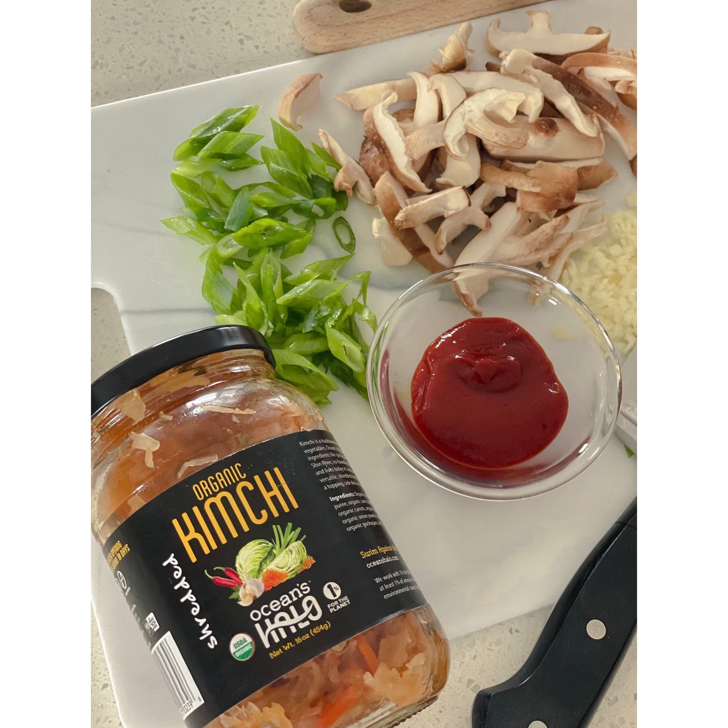 (2 pack) Ocean's Halo Organic Kimchi, Shelf Stable, 16 oz