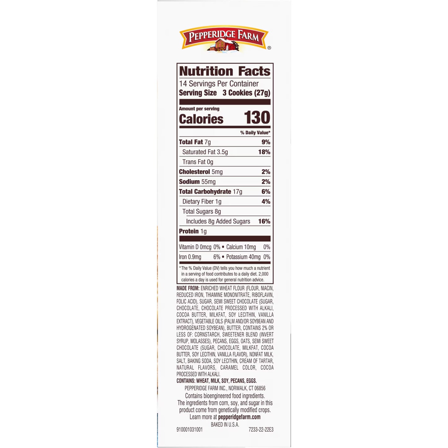 (2 pack)Pepperidge Farm Cookies Classic Collection, 9 Cookie Varieties, 13.25 oz. Box
