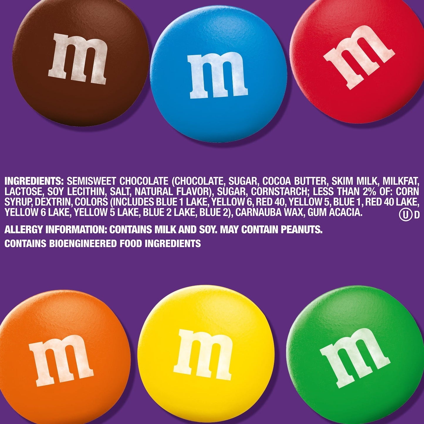 M&M'S 50% Cacao Dark Chocolate Candy, Family Size Resealable Bag - 18 oz