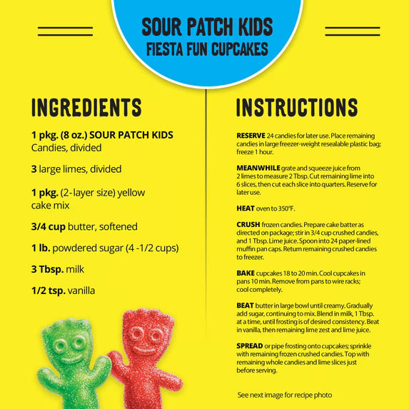 SOUR PATCH KIDS Soft & Chewy Gummy Candy, Family Size, Bulk Candy, 1.8 lb( pack of 3)
