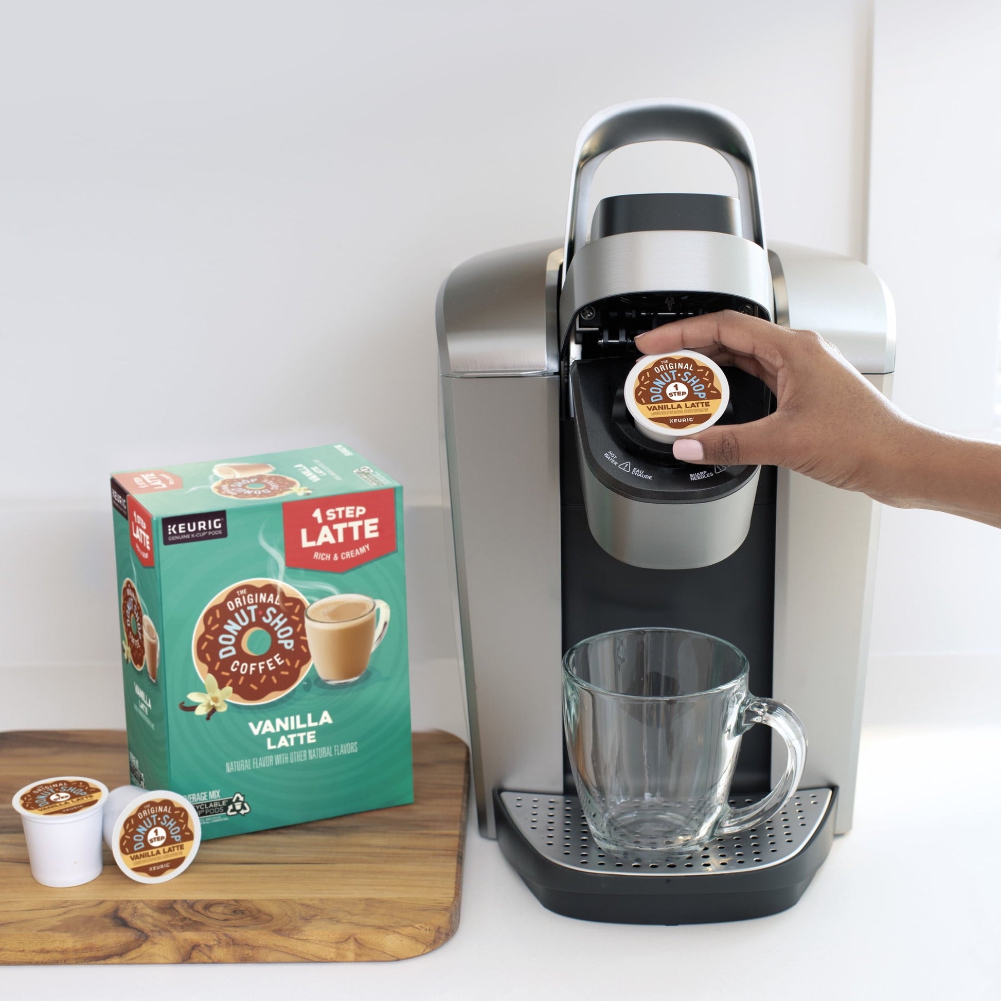 The Original Donut Shop, Vanilla Latte Flavored K-Cup Coffee Pods, 10 Count