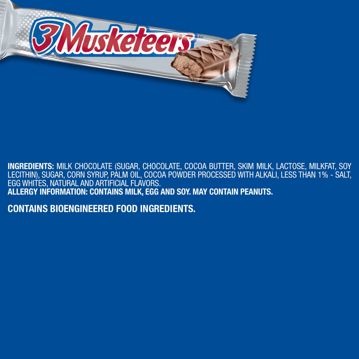 ( 2 pack)3 Musketeers Candy Milk Chocolate Bars Bulk - 1.92 oz