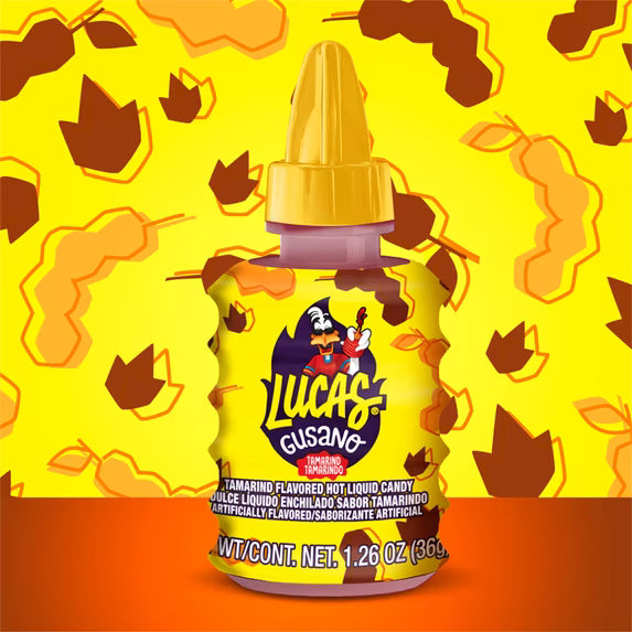 ( pack of 2)Lucas Gusano Tamarind Candy, 1.26 oz, 10 Pieces