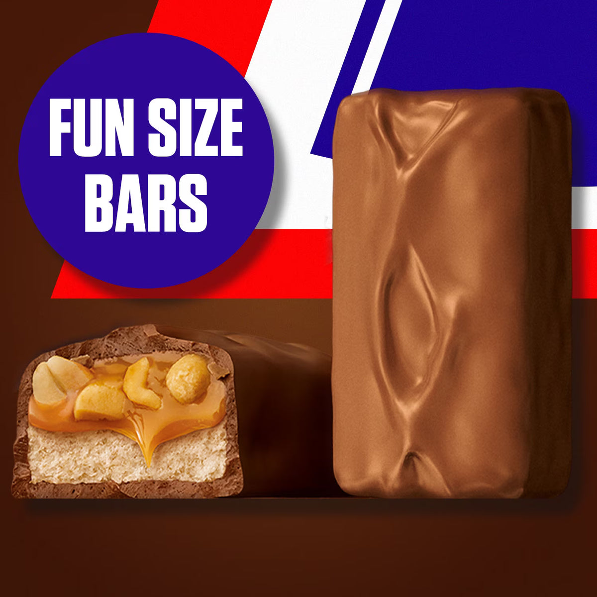 ( pack of 2)Snickers Fun Size Chocolate Bars, 18.71 oz Jumbo Candy Bag