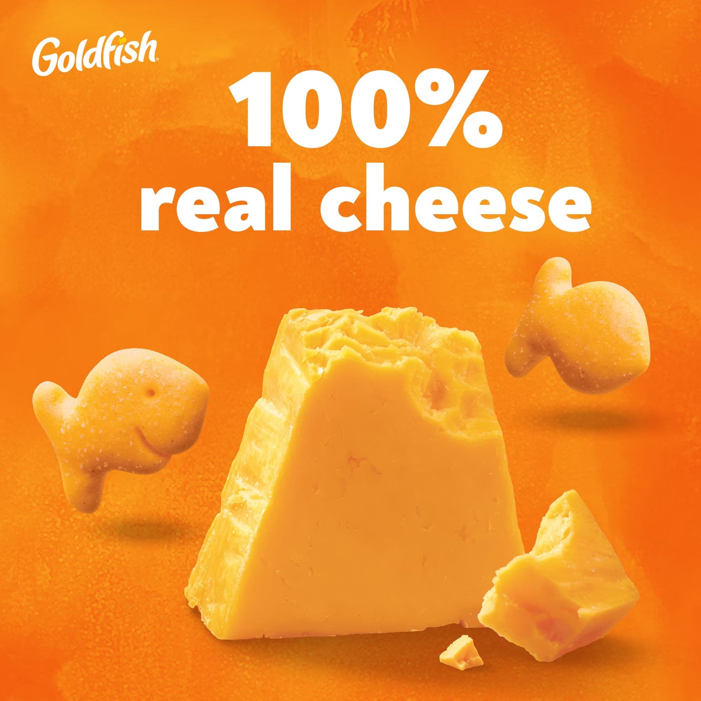 Goldfish Cheddar Cheese Crackers, Baked Snack Crackers, 1 oz on-The-Go Snack Packs, 20 Count Box