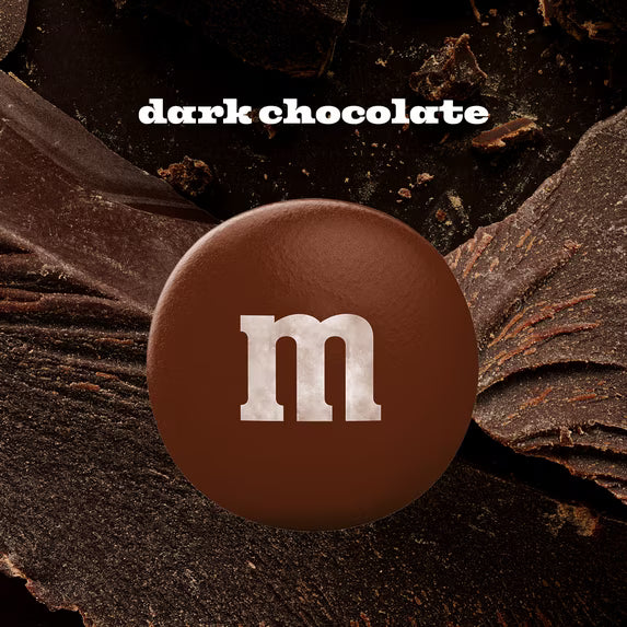 M&M'S 50% Cacao Dark Chocolate Candy, Family Size Resealable Bag - 18 oz( pack of 2)