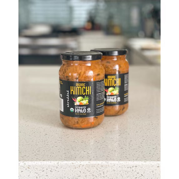 (2 pack) Ocean's Halo Organic Kimchi, Shelf Stable, 16 oz