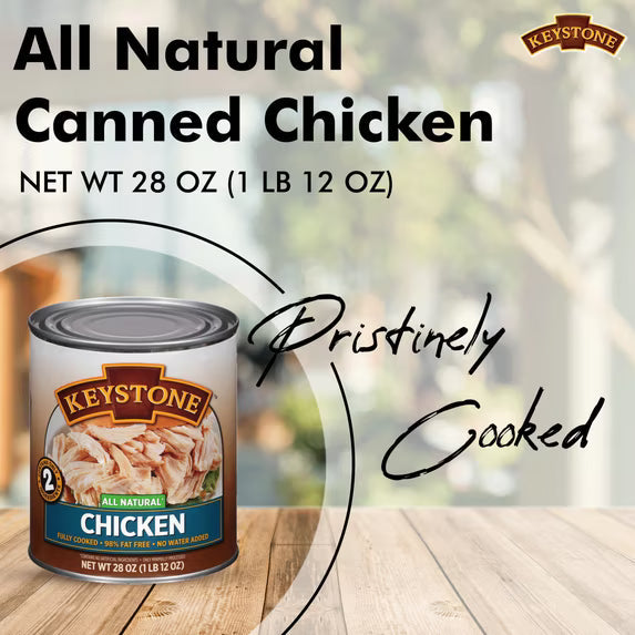 Keystone All Natural Chicken, 28 oz Can (2 Pack) ( FREE SHIPPING )