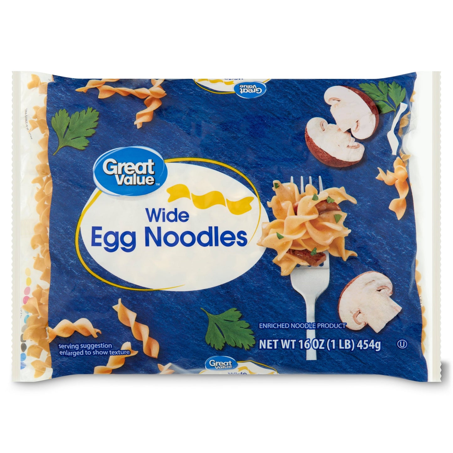 (6 pack) Great Value Wide Egg Noodles, 16 oz