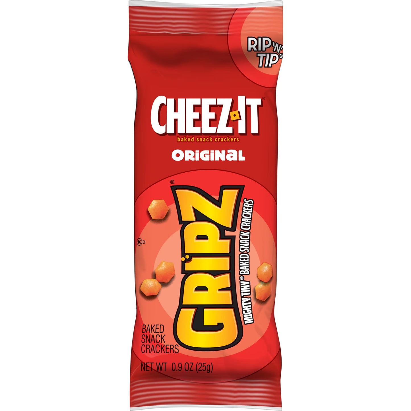Cheez-It Gripz Original Baked Snack Crackers, Mini Crackers, 10 Count( pack of 3)