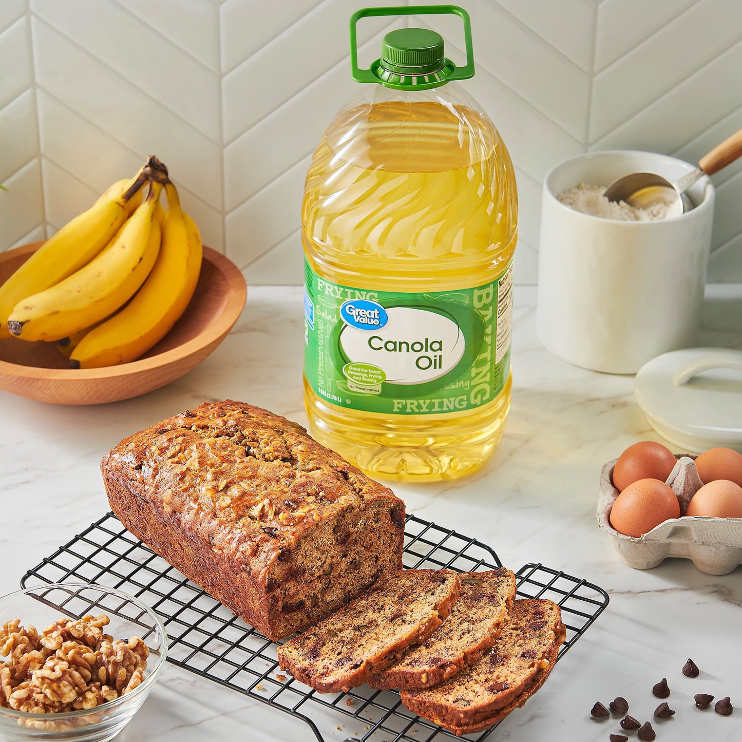 Great Value Canola Oil, Heart Healthy, High Smoke Point, 1 Gallon Bottle