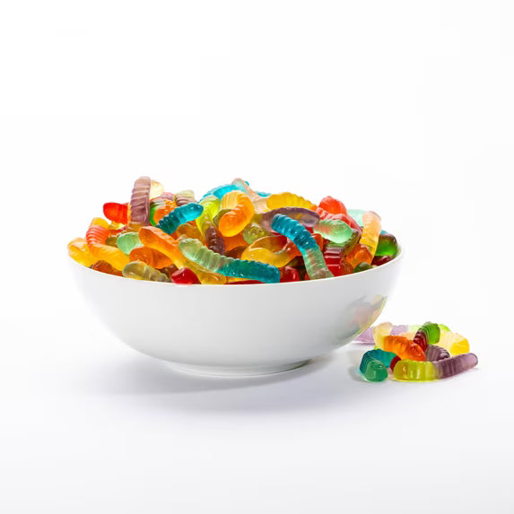 Albanese 12 Flavor Mini Gummi Worms, 36oz Resealable Bag, Family Size( pack of 2)