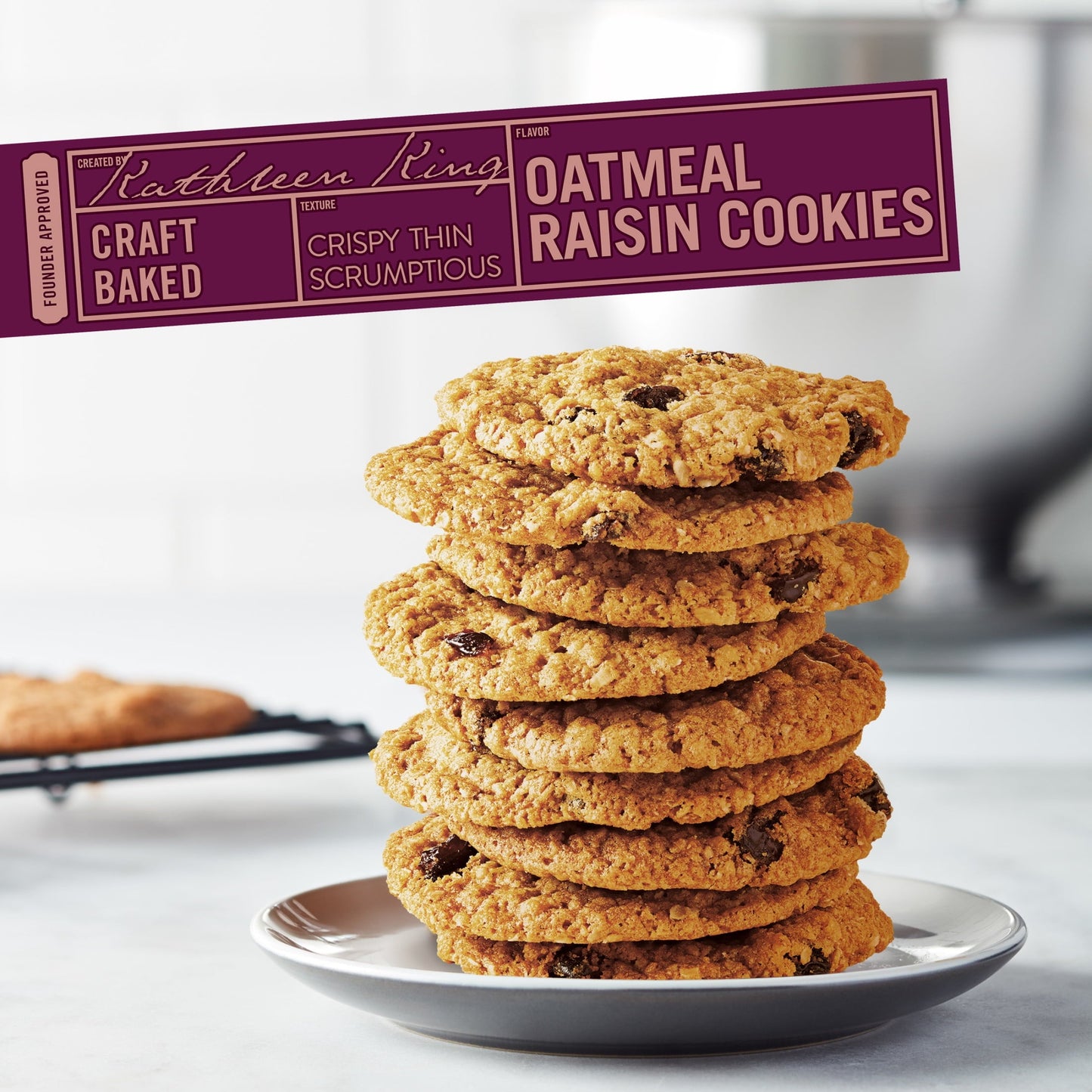 Tate's Bake Shop Oatmeal Raisin Cookies, 7 oz