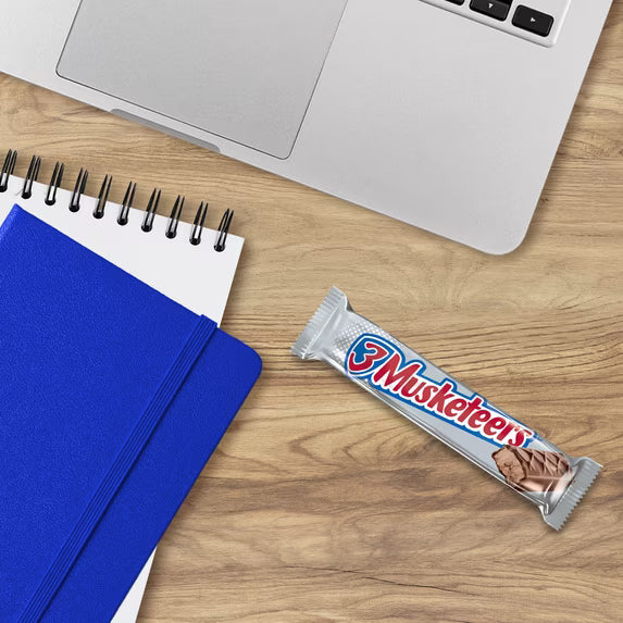 ( 2 pack)3 Musketeers Candy Milk Chocolate Bars Bulk - 1.92 oz