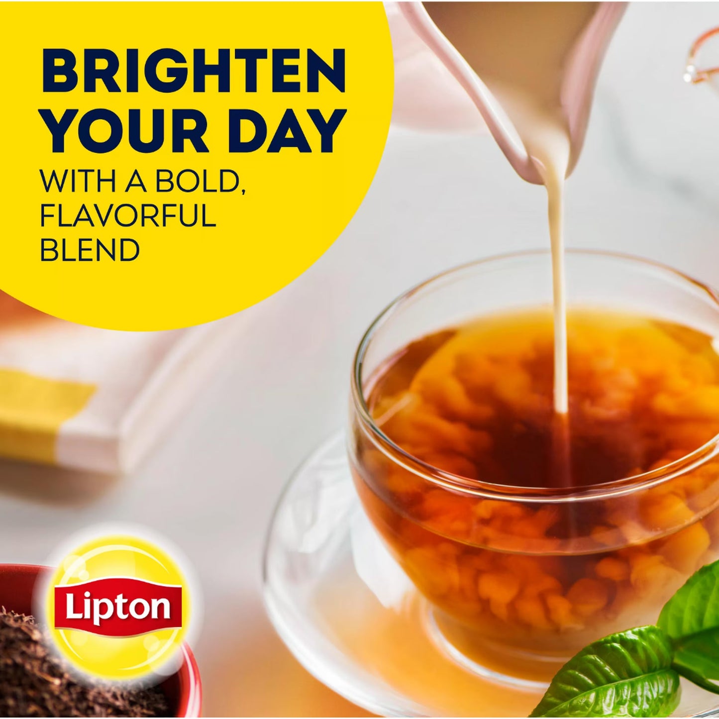 Lipton Black Tea Bags 100% Natural Tea 100 ct (Pack of 2) Total 200 Tea Bags