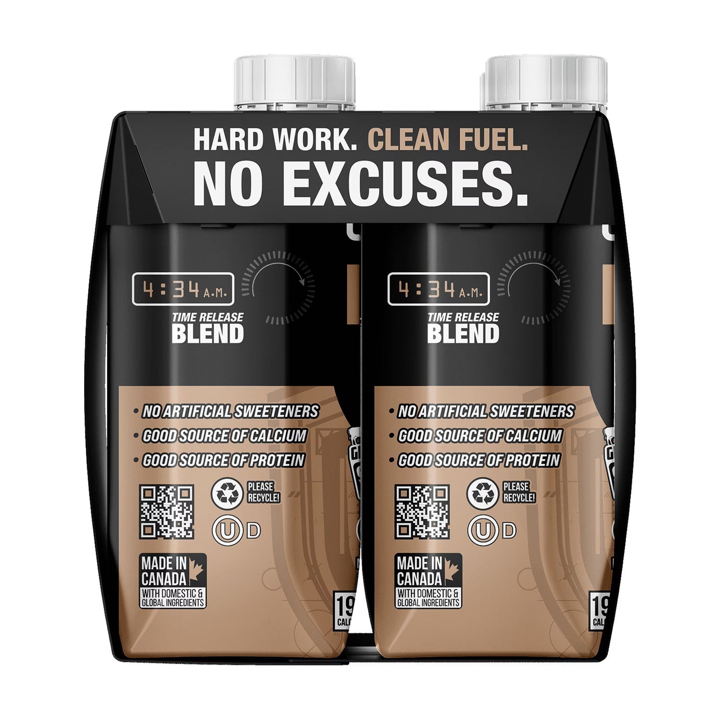 (3 pack) Jocko Fuel Protein Shake, Sweet Cream Coffee, 11oz, 4 Count, 30g Protein