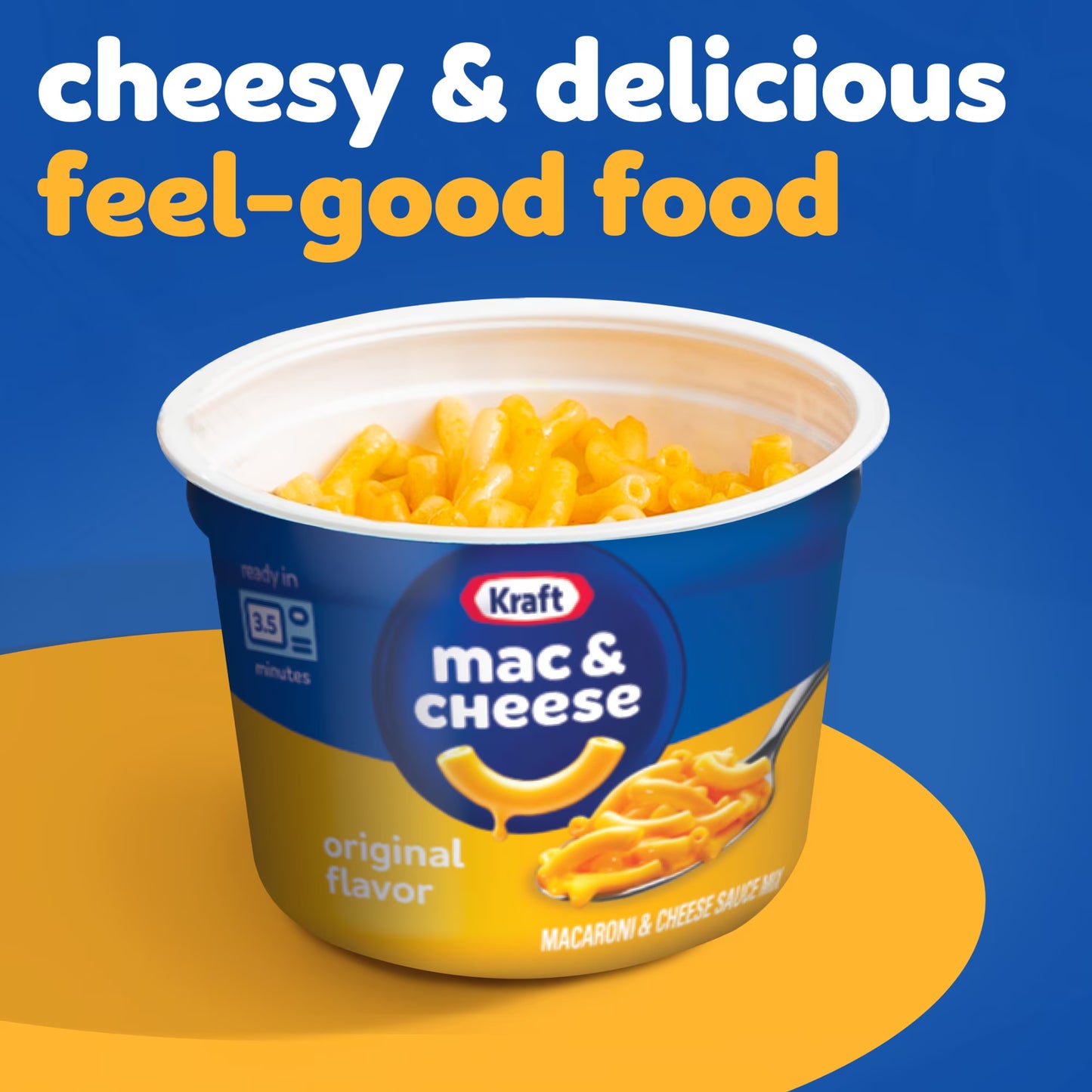 Kraft Mac and Cheese, 8 Cups, for Easy Dinner or Dinner Sides, Original Flavor, No Artificial Flavors, Preservatives or Dyes, 2.05 oz