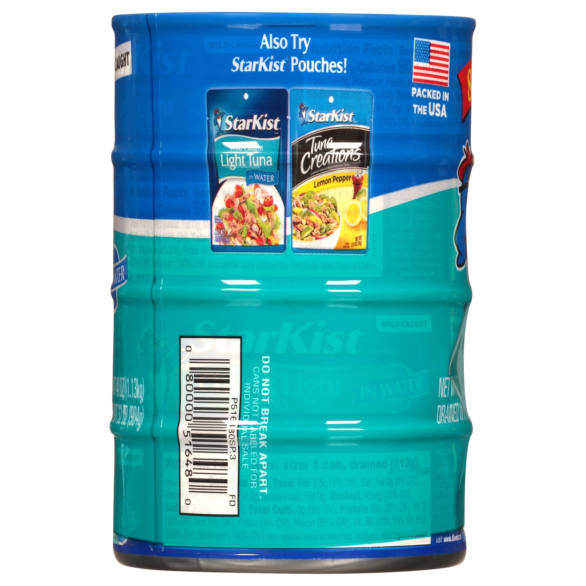 StarKist Chunk Light Tuna in Water, Wild Caught, 20g Protein, 5 oz, 8 Cans