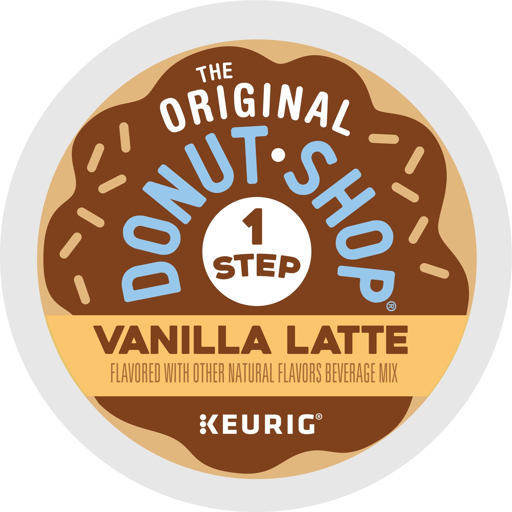 The Original Donut Shop, Vanilla Latte Flavored K-Cup Coffee Pods, 10 Count
