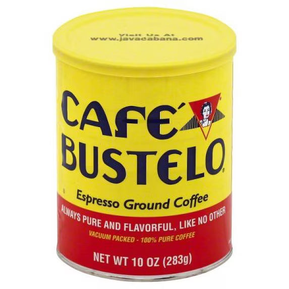 Cafe Bustelo, Espresso Style Dark Roast Ground Coffee, 10 oz Can( pack of 2)