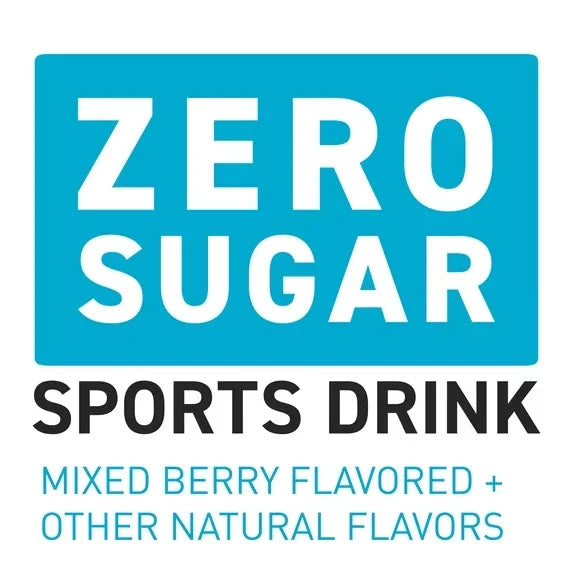 POWERADE Zero Sugar Mixed Berry Electrolyte Sports Drink Bottles,20 fl oz,8 Pack